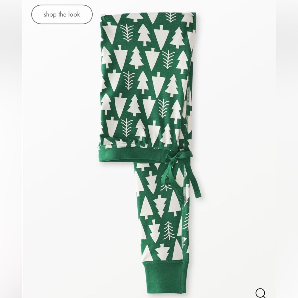 Winter Green Hanna Anderson Women's Holiday Long John Pajama Pants